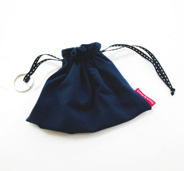 Tasche aus Jersey passend zur Maske mit Schlüsselring